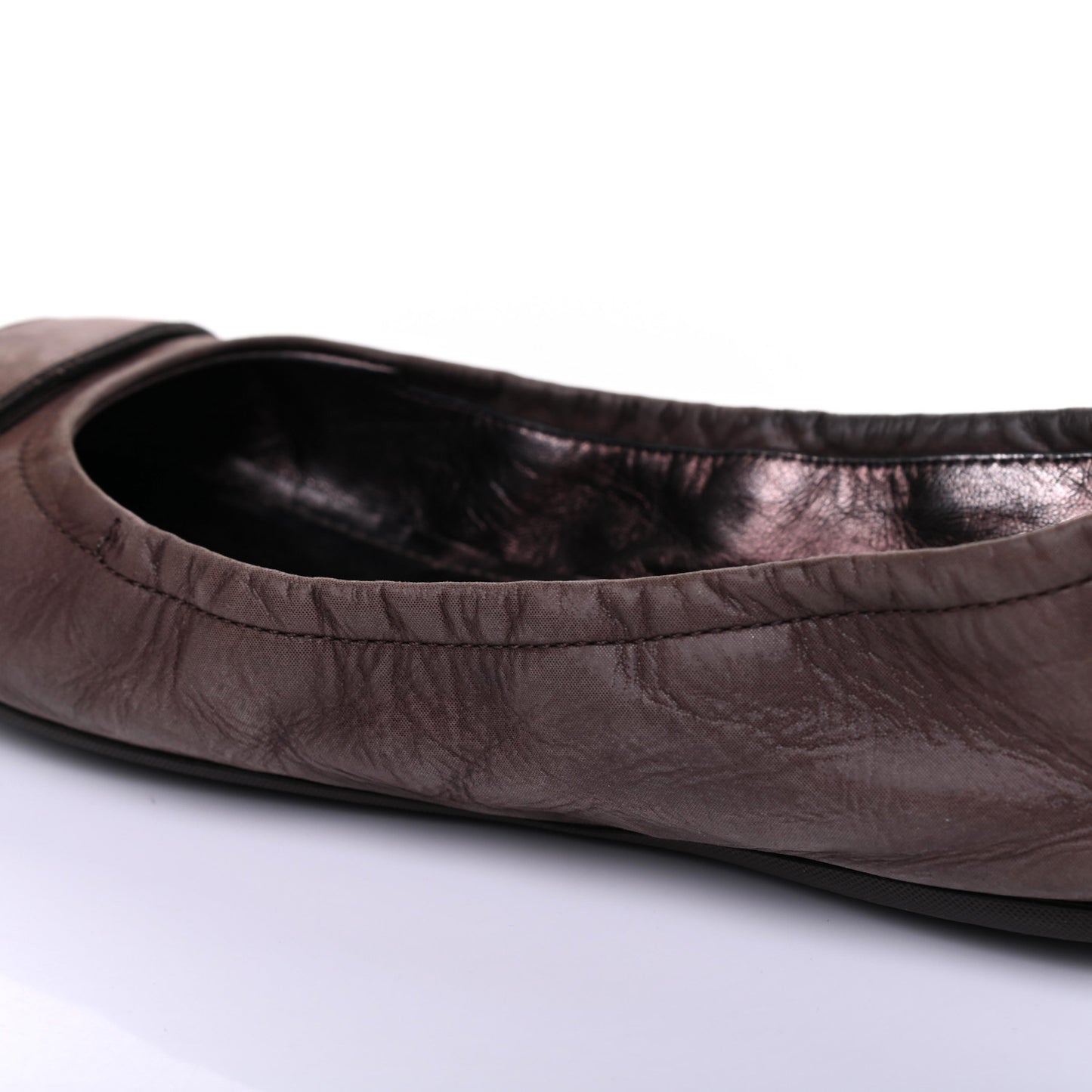 Monogram Suede Lucky Ballerina Flats 39 Brown