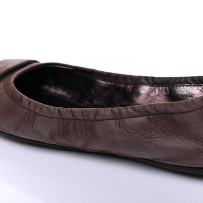 Louis Vuitton Monogram Suede Lucky Ballerina Flats 39 Brown 14 of 18