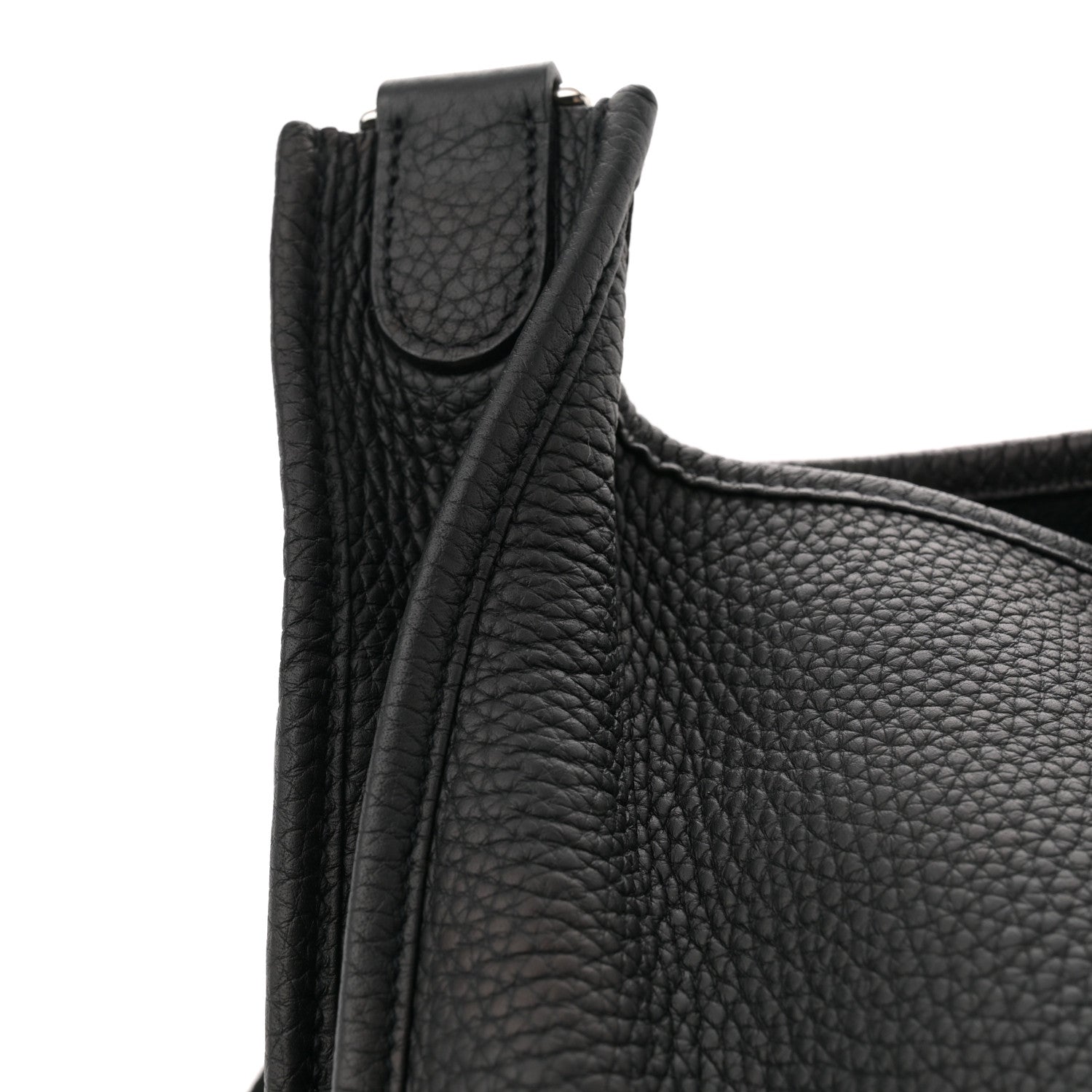 Hermes Taurillon Clemence EVELYNE III GM Black 11 of 11