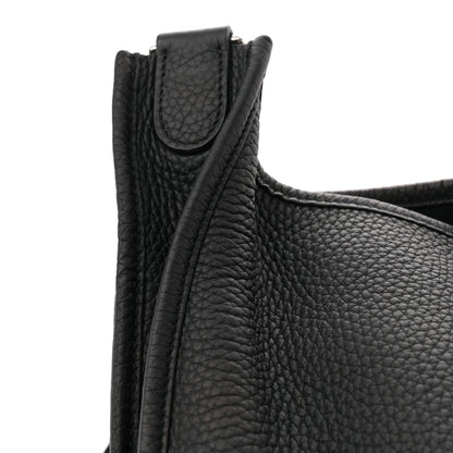 Hermes Taurillon Clemence EVELYNE III GM Black 11 of 11