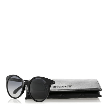 Chanel Acetate Metal Polarized Pantos Sunglasses 5440-A Black 9 of 9