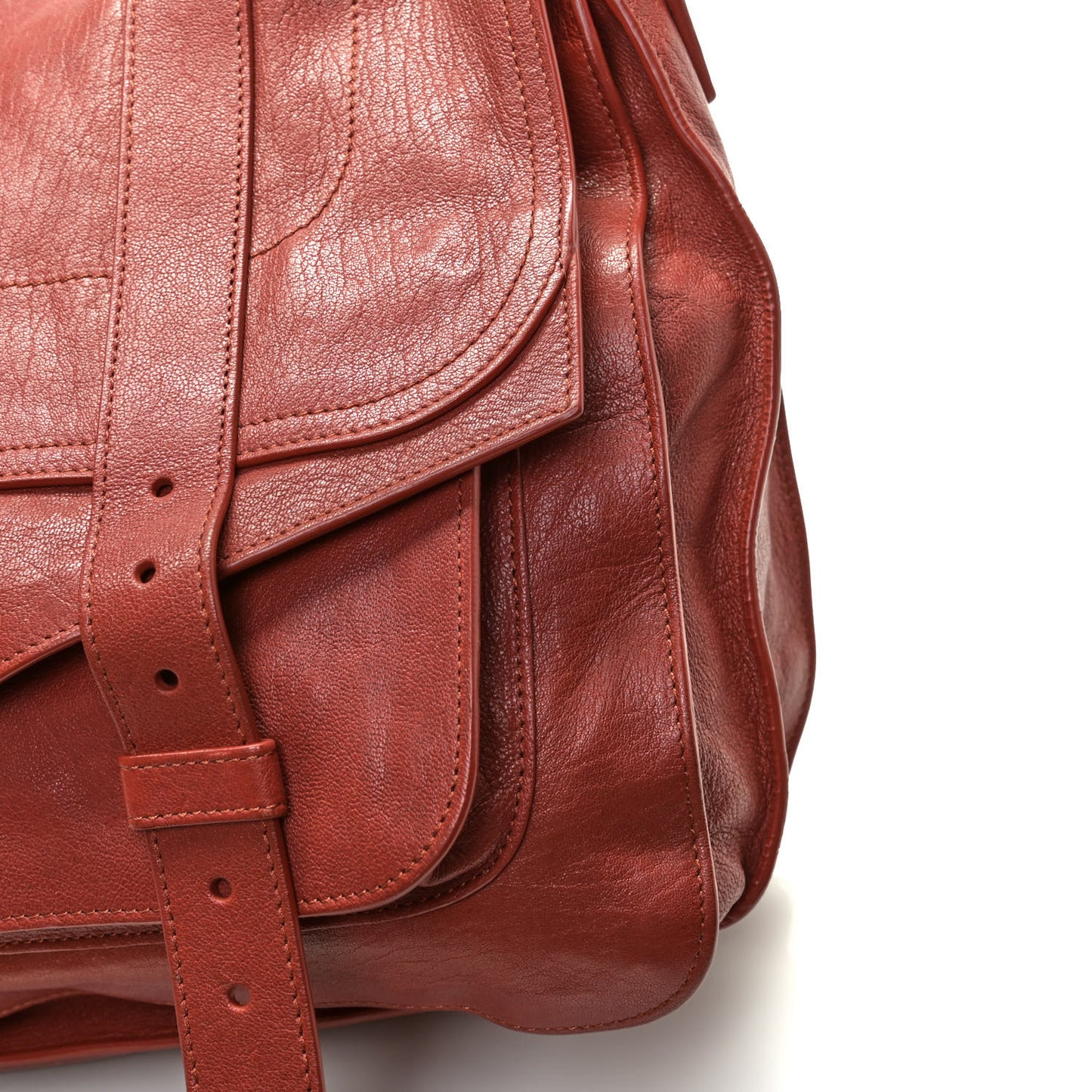 Lambskin Large PS1 Satchel Mandarin Red