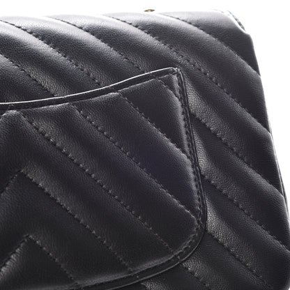 Chanel Lambskin Chevron Quilted Mini Rectangular Flap Black 12 of 17