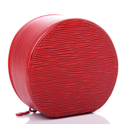 Louis Vuitton Epi Ecrin Bijoux 12cm Jewelry Box Case Rouge 4 of 8