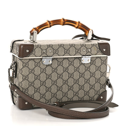 Gucci GG Supreme Monogram Globe-Trotter Beauty Case Brown 3 of 9