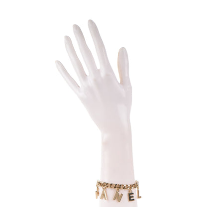Chanel CC Logo Charms Bracelet Gold 2 of 6