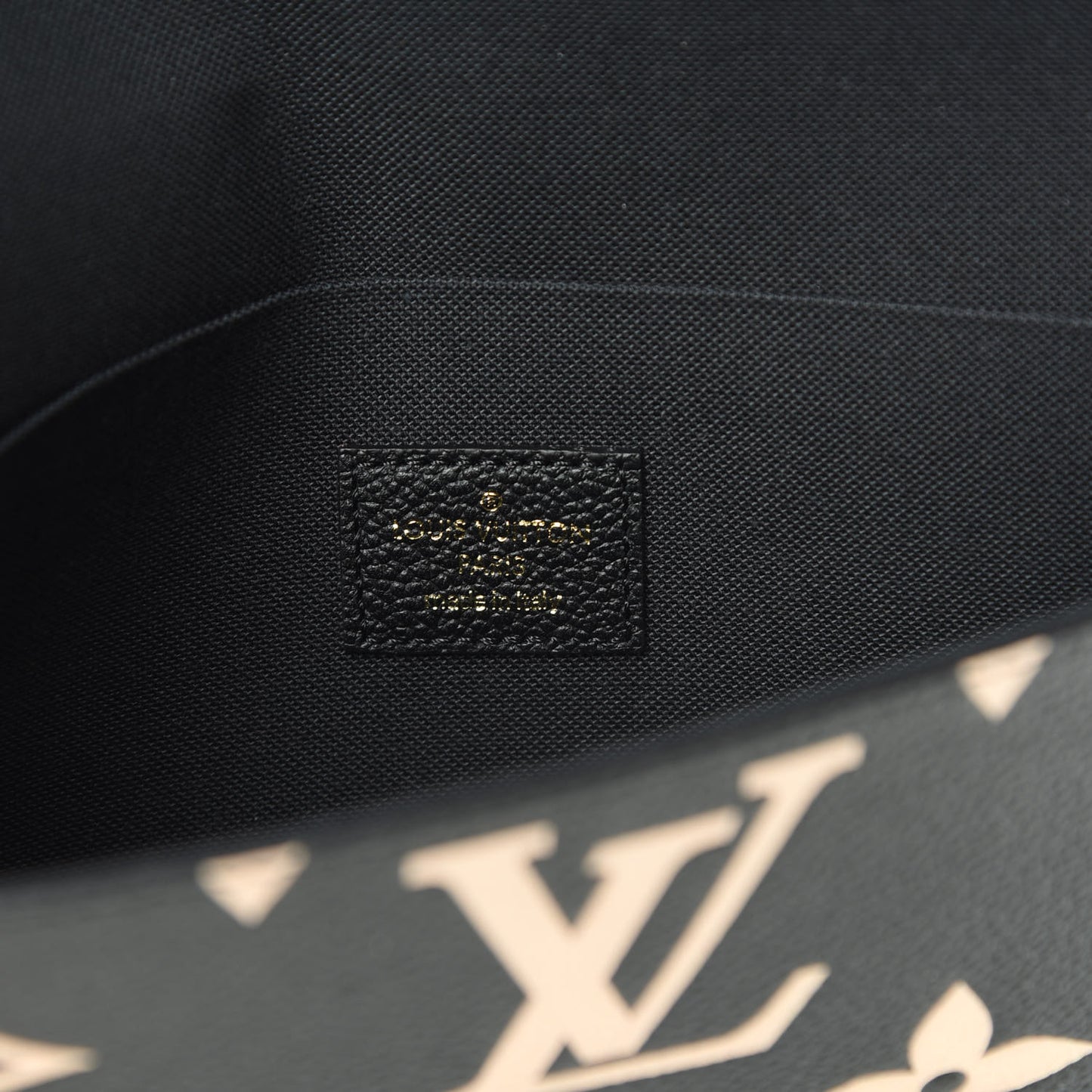 Empreinte Monogram Giant Crafty Pochette Felicie Black Creme