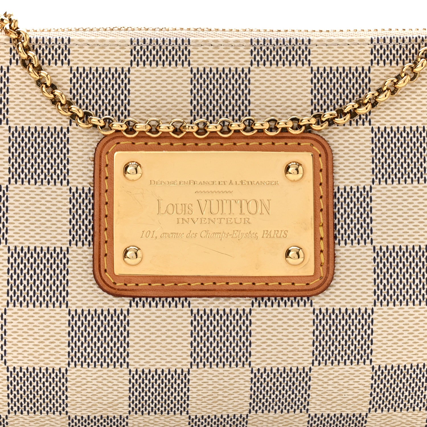 Louis Vuitton Damier Azur Eva Clutch 9 of 12