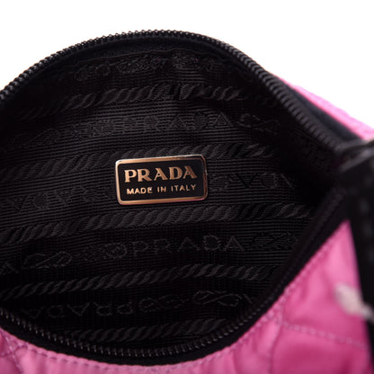 Prada Tessuto Nylon Quilted Necessaire Pouch Begonia 6 of 6