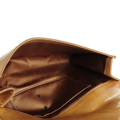 Saint Laurent Patent Calfskin Large Belle De Jour Clutch Beige 5 of 7