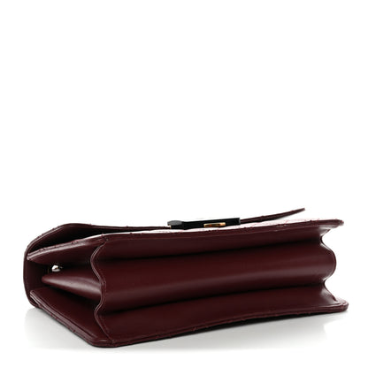 Chanel Sheepskin Quilted Large Beauty Lock Flap Burgundy 4 of 12