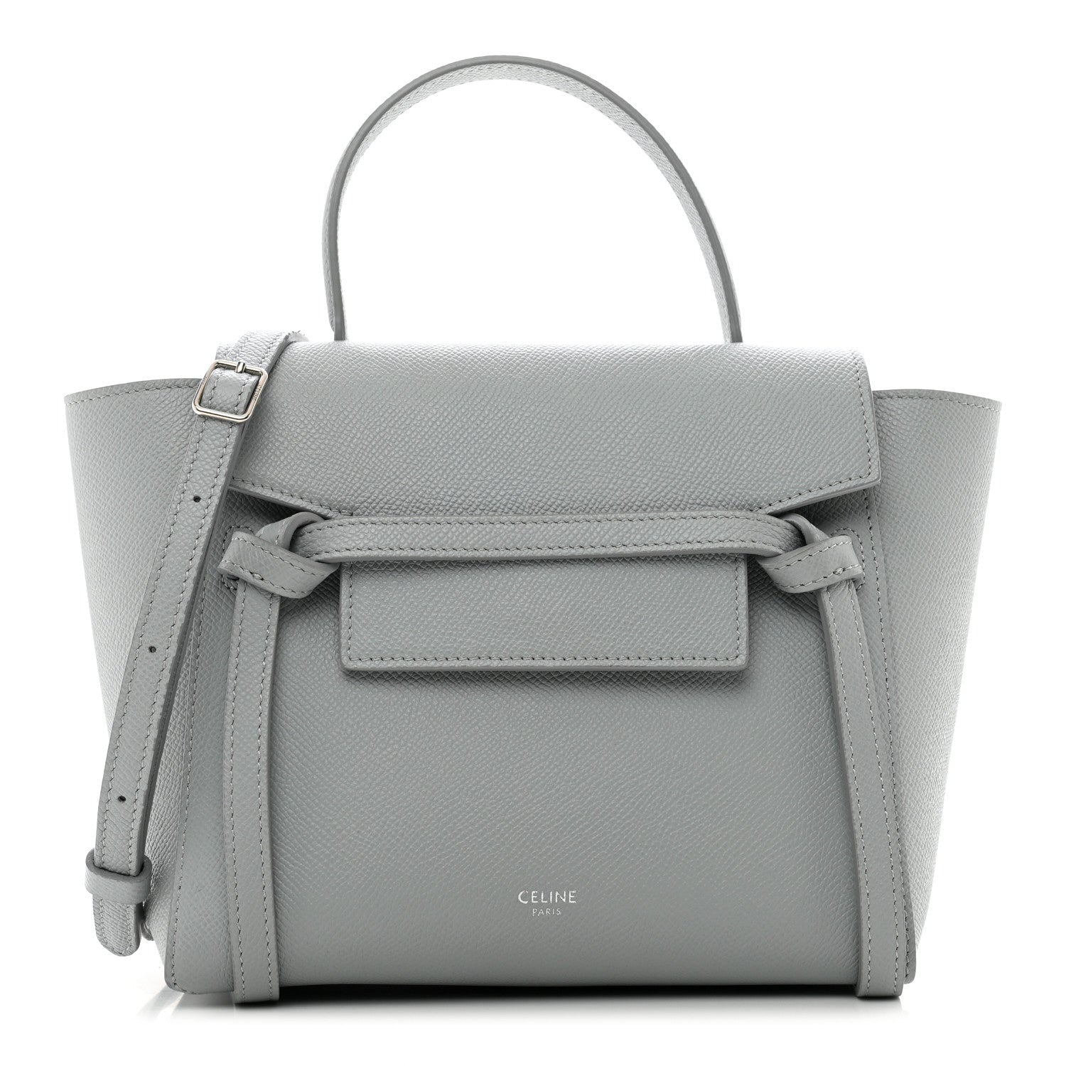 Celine Grained Calfskin Nano Belt Bag Mineral 1 of 10