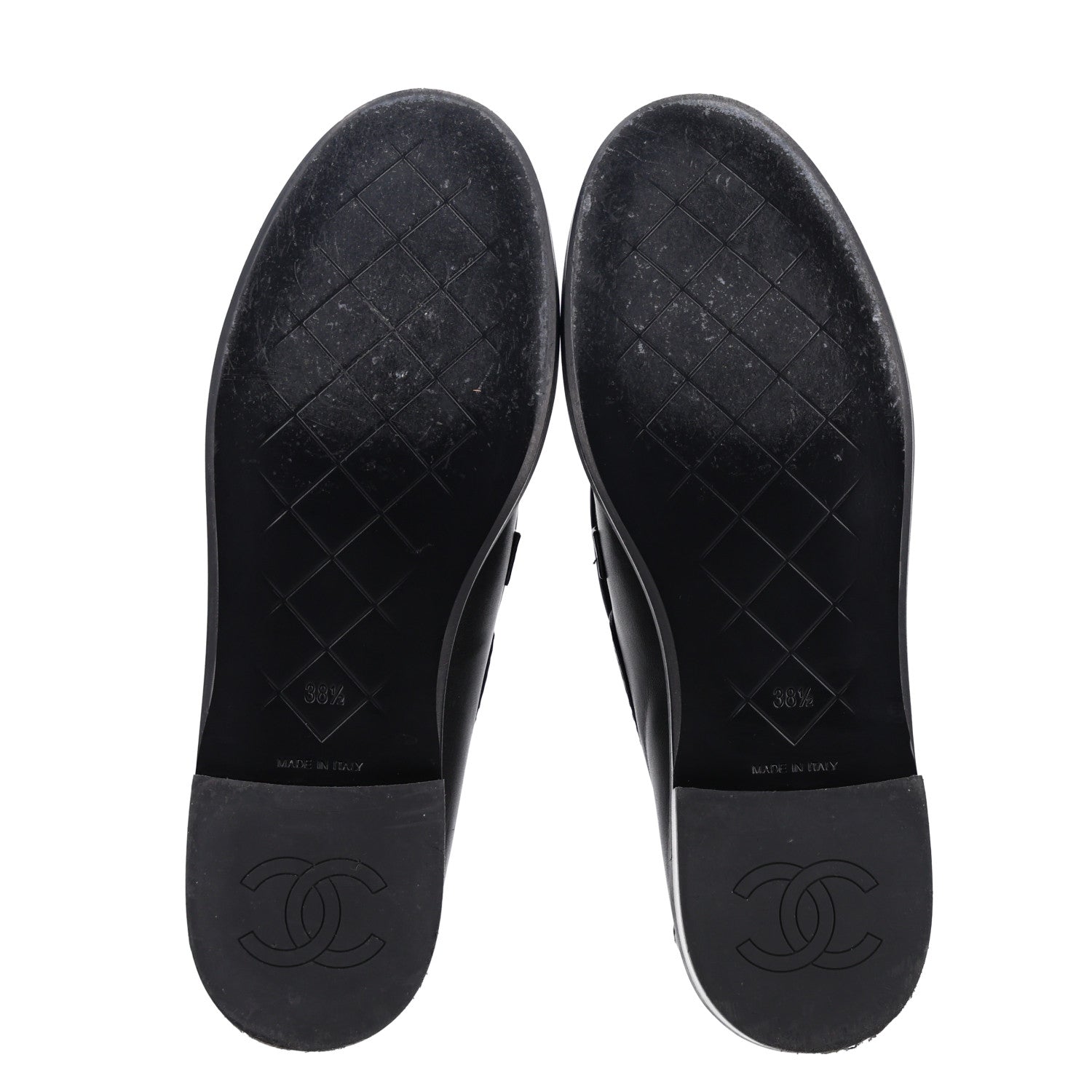 Chanel Lambskin Quilted CC Turnlock Loafers 38.5 Black 6 of 8