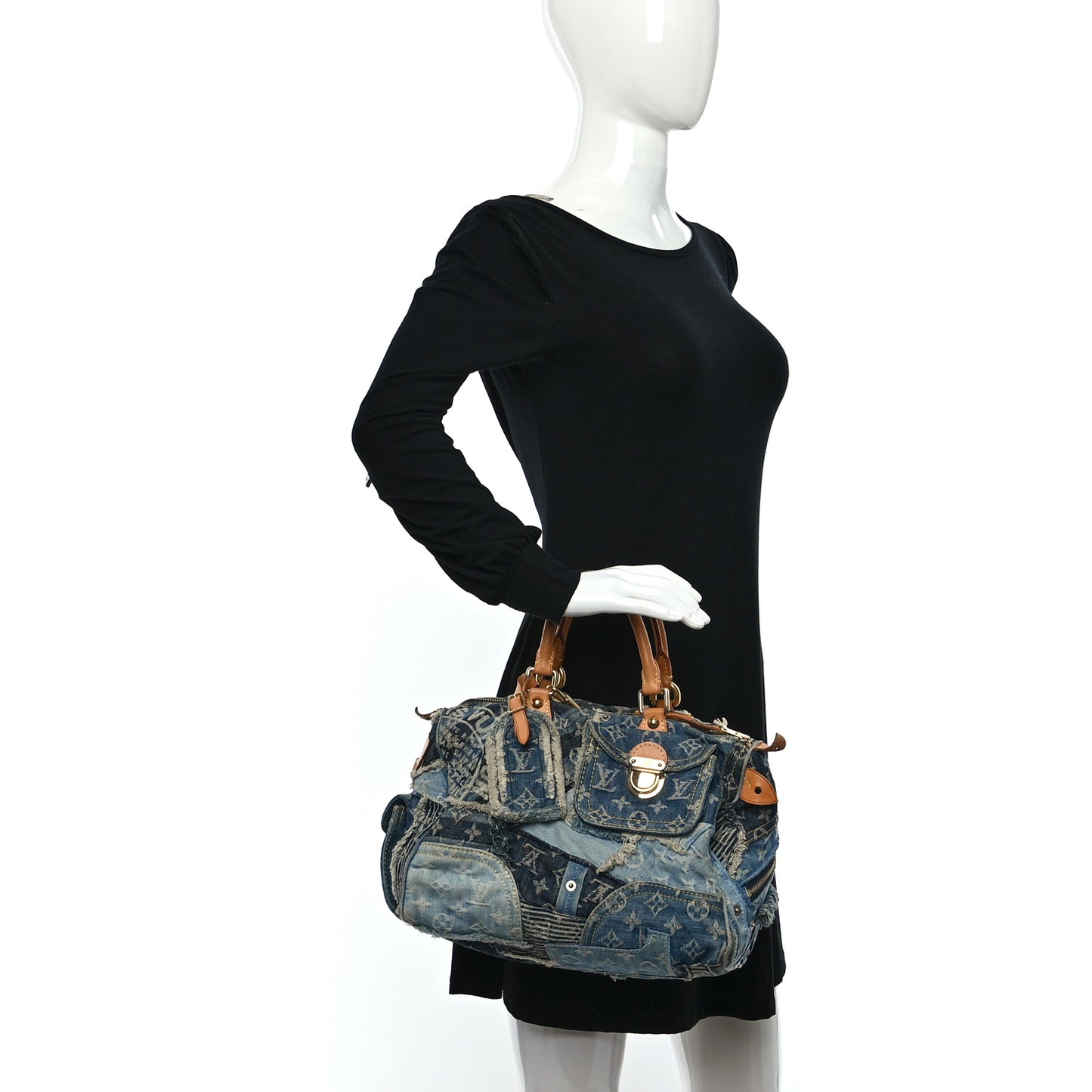 Denim Patchwork Speedy 30 Blue