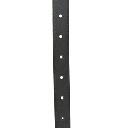 Gucci Plutone Calfskin Palladium Double G 20mm Belt 100 40 Black 4 of 6