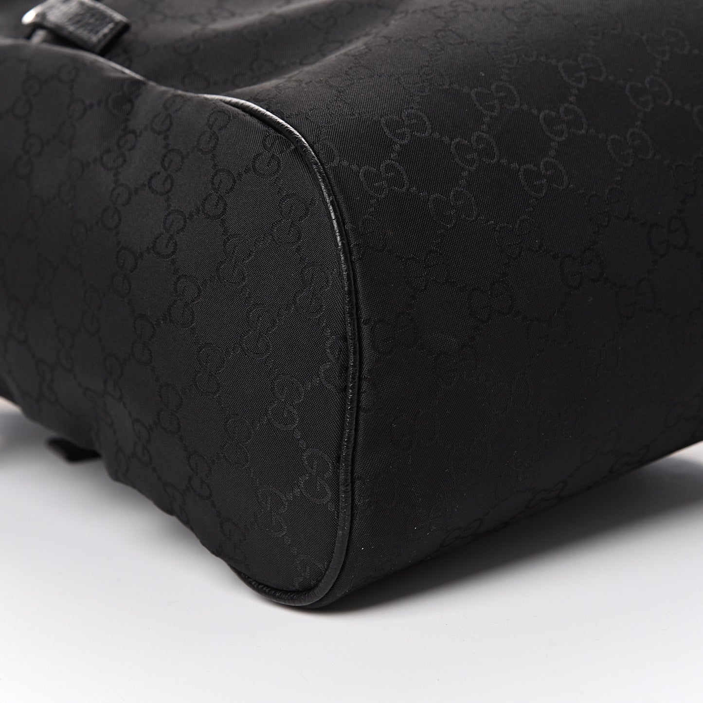 Nylon Monogram Slim Backpack Black
