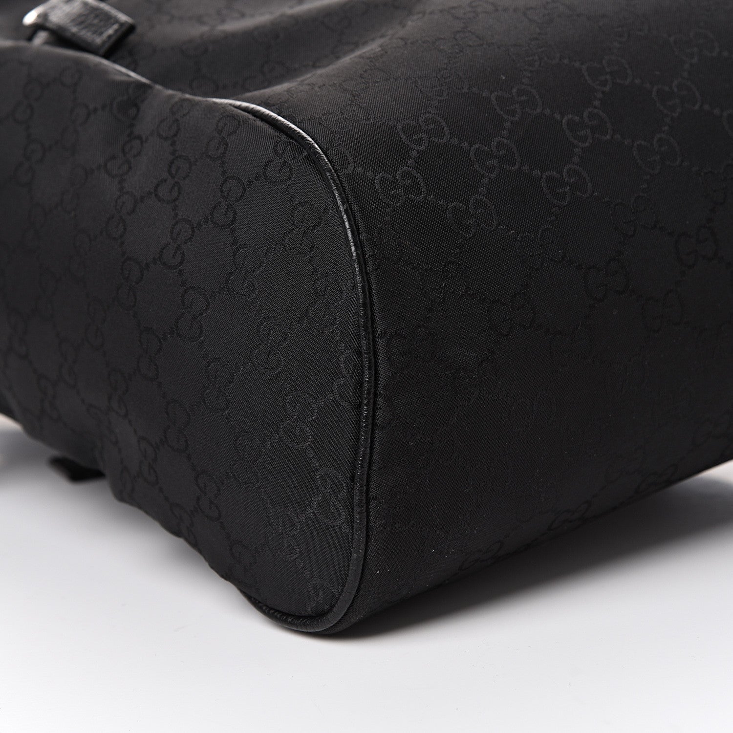 Gucci Nylon Monogram Slim Backpack Black 8 of 9