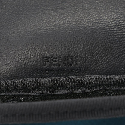 Fendi Silk Satin Pico Baguette Charm Blue Velvet Black 6 of 8