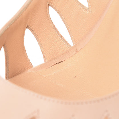 Christian Louboutin Calf Vegetale Griff Sling 120 Pumps 38 Natural Grezzo 11 of 14