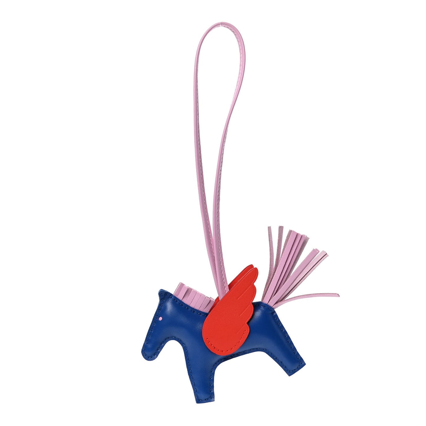 Milo Lambskin Grigri Rodeo Pegase Horse Bag Charm PM Bleu France Mauve Sylvestre Capucine