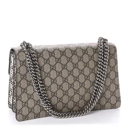 Gucci GG Supreme Monogram Elaphe Elephant Embroidered Small Dionysus Shoulder Bag 4 of 11