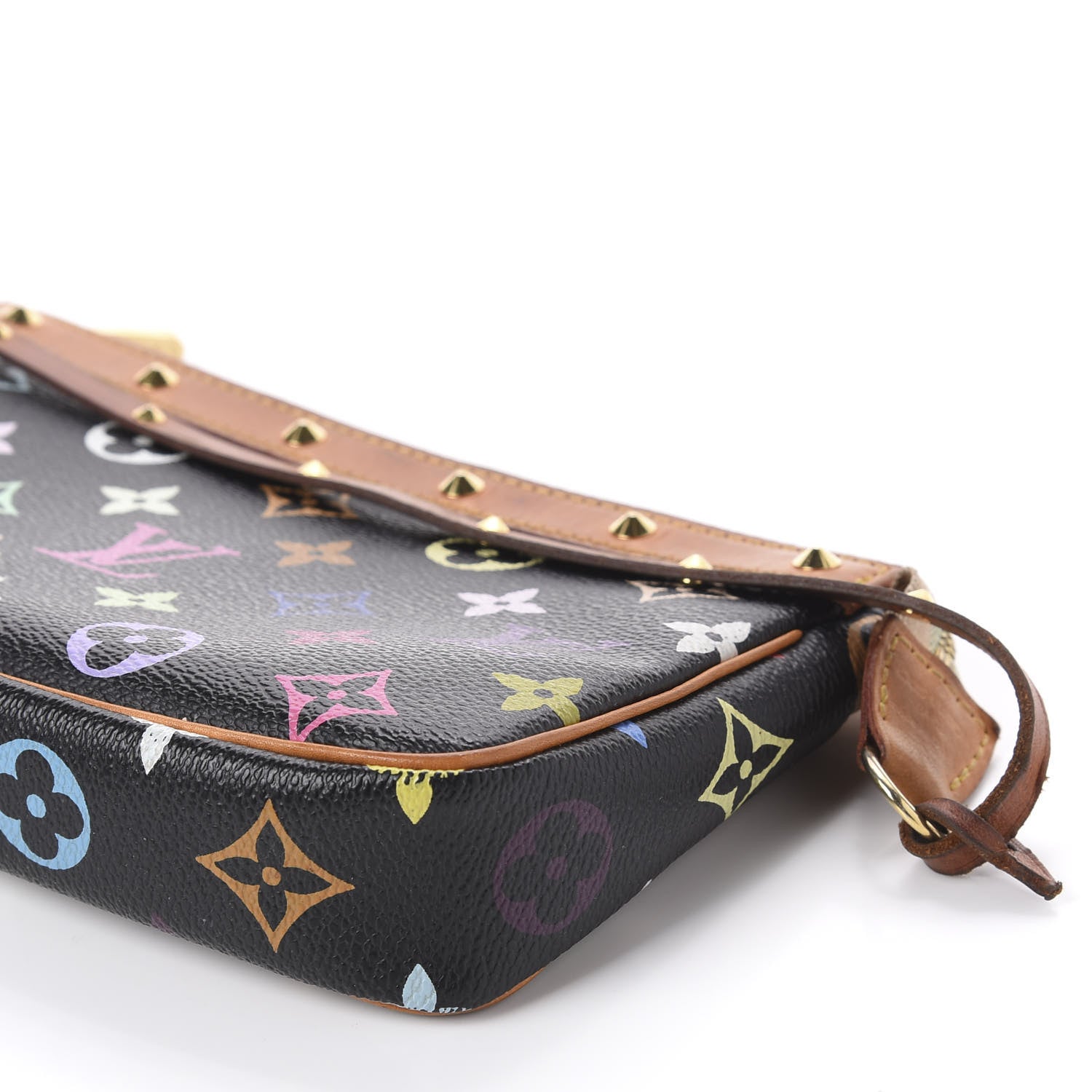 Louis Vuitton Monogram Multicolor Pochette Accessories Black 6 of 10