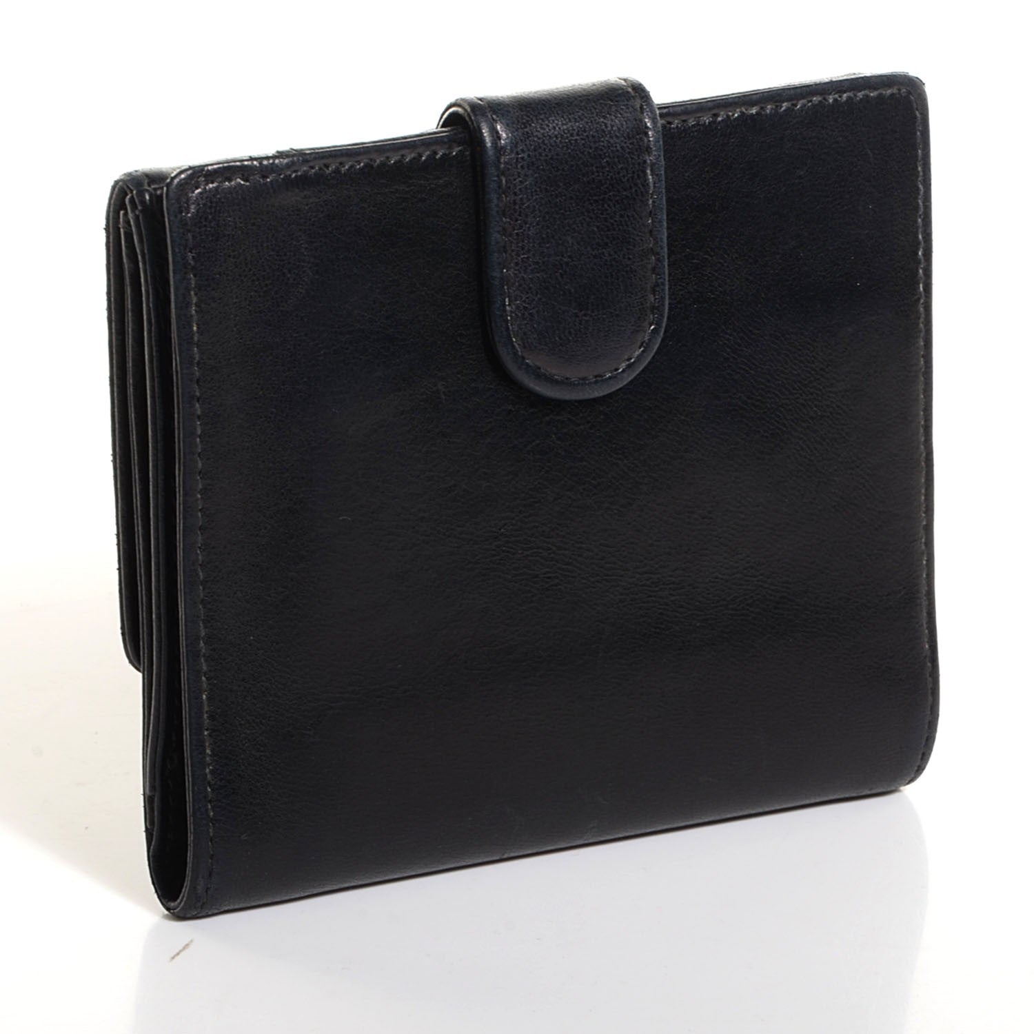 Chanel Lambskin CC French Wallet Black 3 of 8