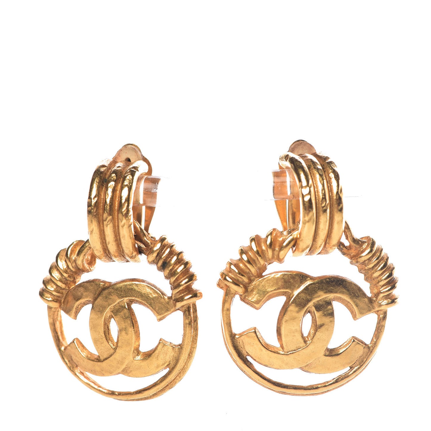 CC Clip On Earrings Gold