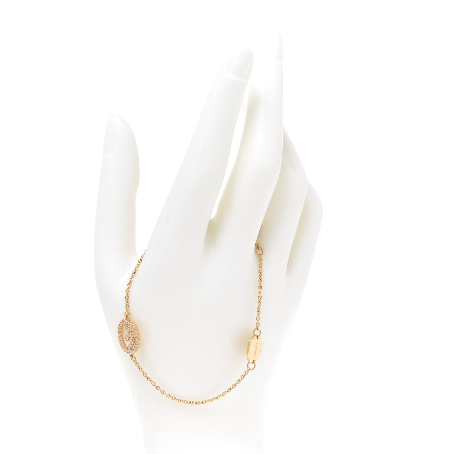 Fendi Metal Crystal F is Fendi Bracelet Gold 2 of 8