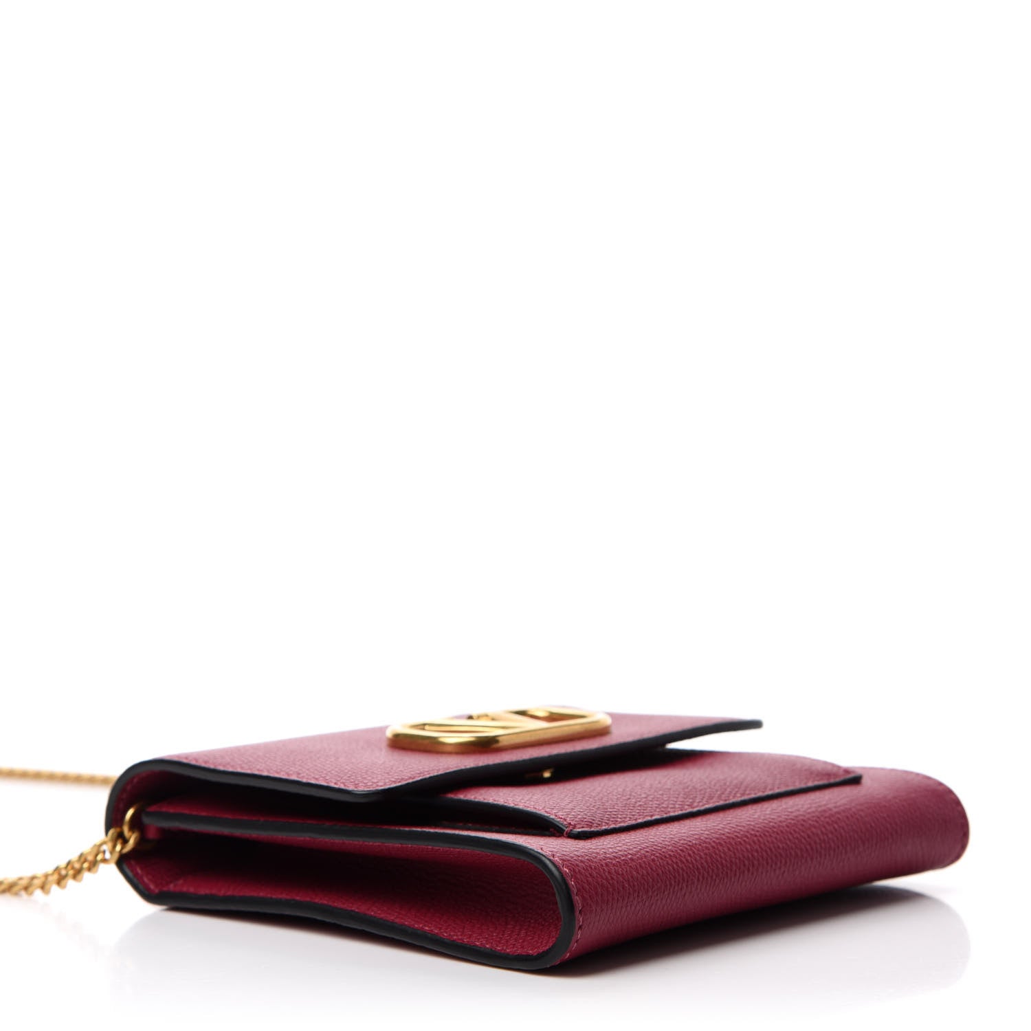 Valentino Garavani Grainy Calfskin VLogo Crossbody Bag Raspberry 4 of 9