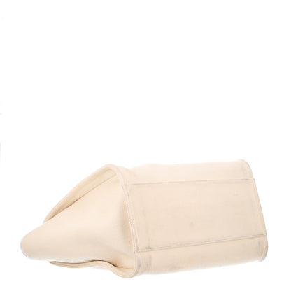 Chanel Canvas Pearl Medium Deauville Tote Ecru Beige 4 of 10