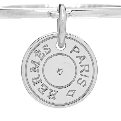 Hermes 18K White Gold Diamond Gambade Ring 56 7.5 4 of 6