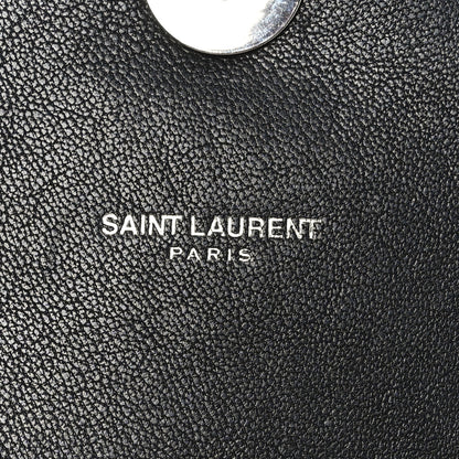 Saint Laurent Sheepskin Matelasse Chevron Monogram Large College Satchel Black 6 of 10