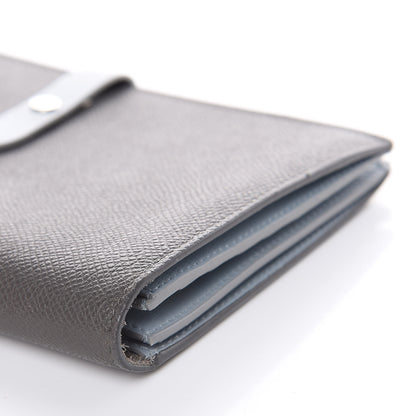 Celine Grained Calfskin Large Multifunction Strap Wallet Pebble Mineral 9 of 14
