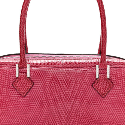 Hermes Shiny Lizard Diamond Plume Elan 22 Fuchsia 7 of 12