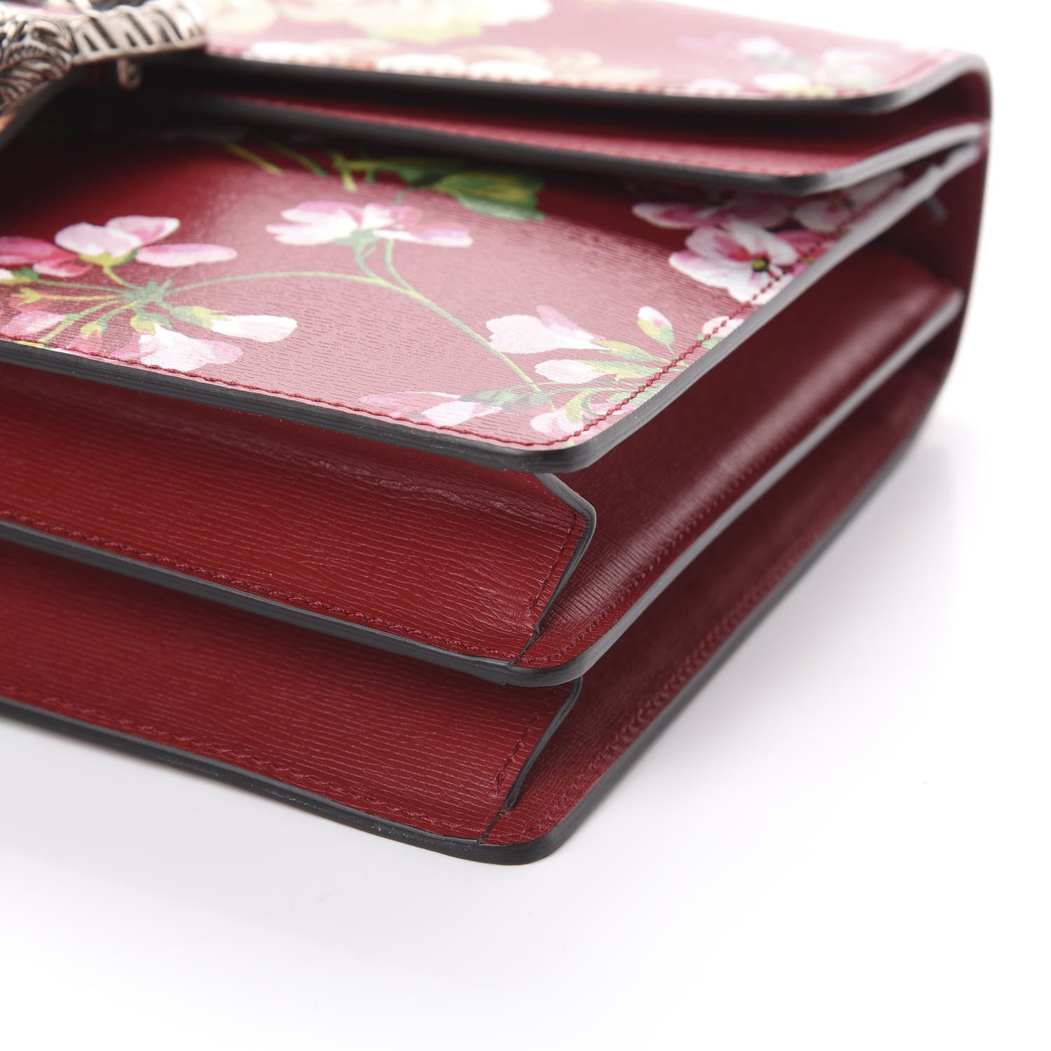 Gucci Calfskin Blooms Print Medium Dionysus Shoulder Bag Romantic Cherry Multicolor 9 of 9
