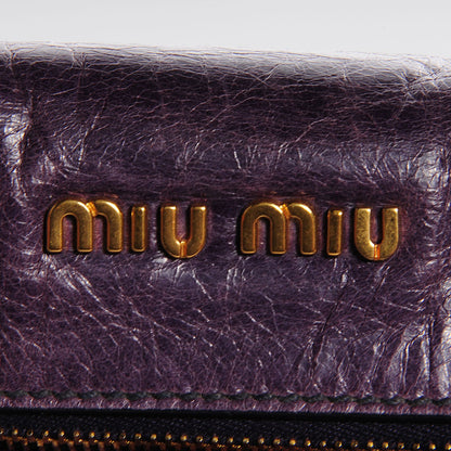 Miu Miu Vitello Lux Large Bow Bag Viola 6 of 10