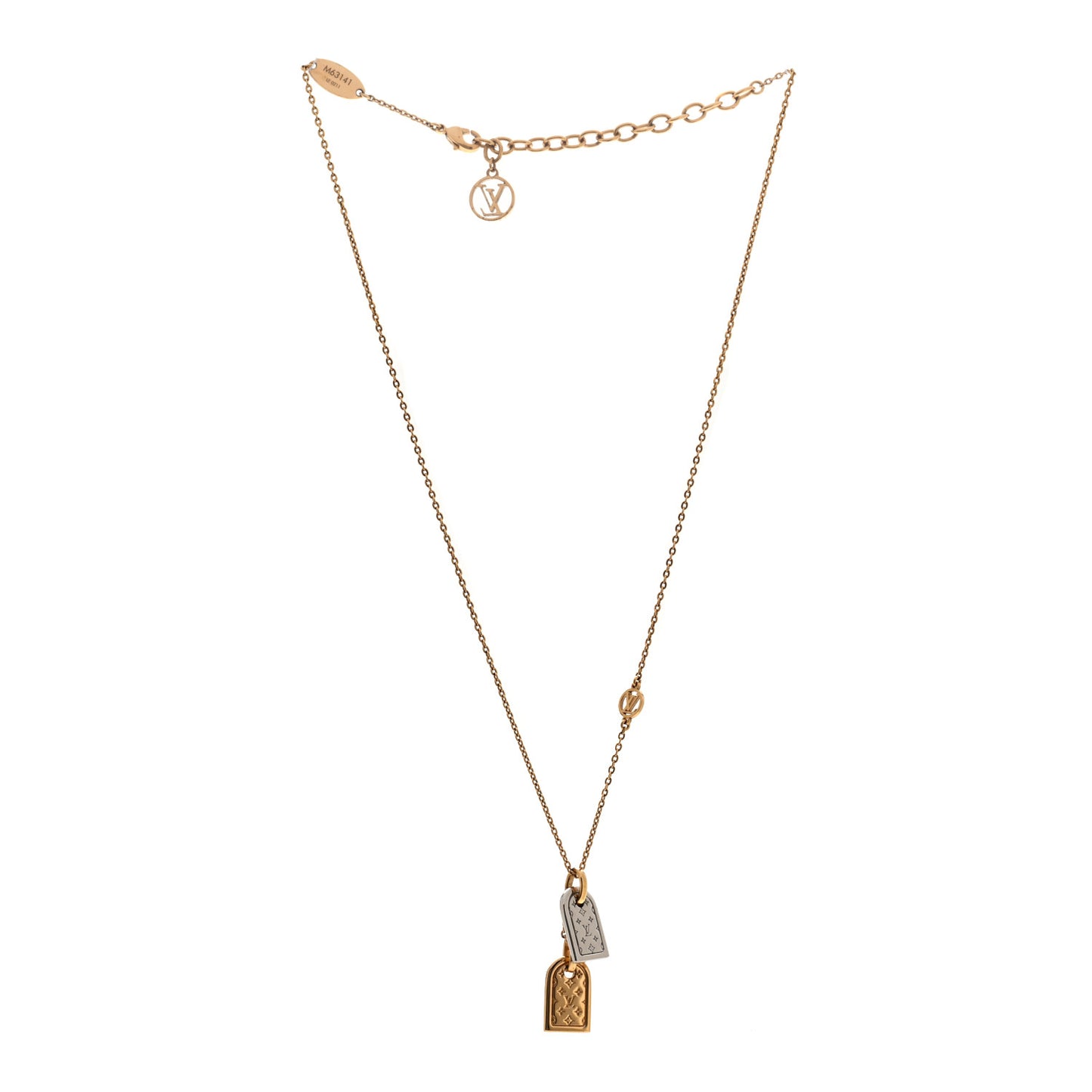 Nanogram Name Tag Necklace Gold Silver