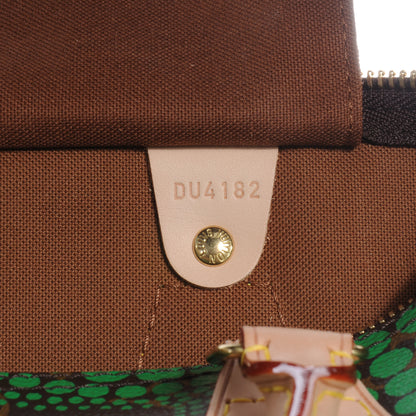 Louis Vuitton Monogram Kusama Town Speedy 30 Green 7 of 7