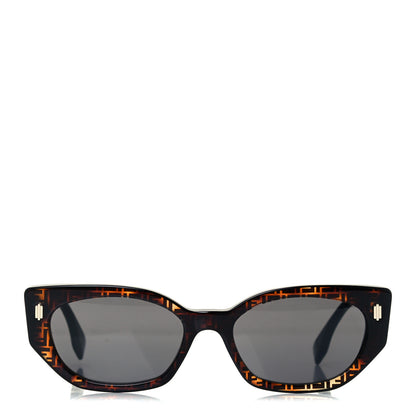 Fendi Acetate Fendi Bold Sunglasses FE40018I Havana Black 2 of 7