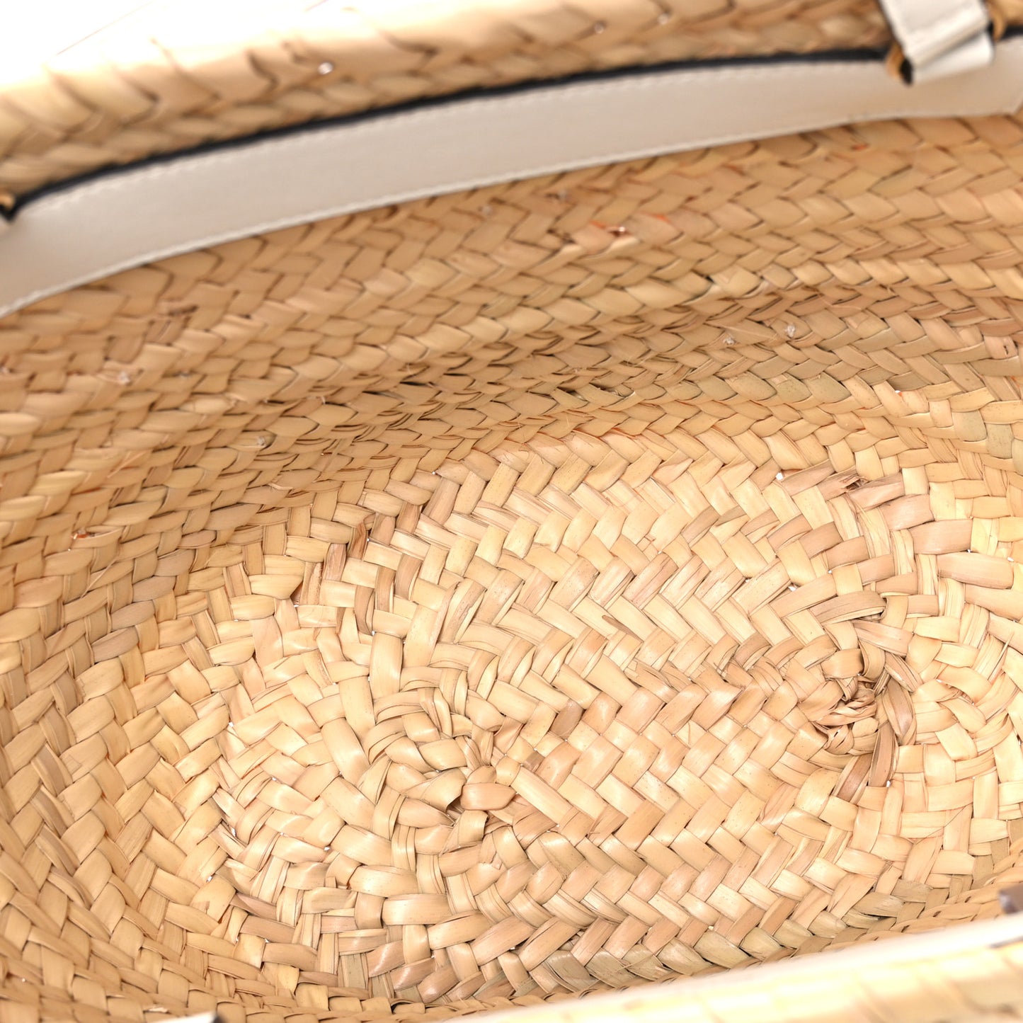 Raffia Medium Choo Beach Basket Natural Milk