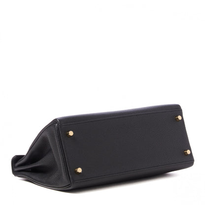 Hermes Togo Kelly Retourne 28 Black 5 of 34