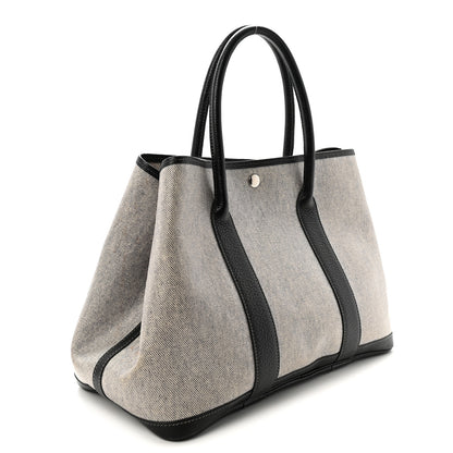 Hermes Toile H Buffle Skipper Garden Party 36 MM Tote Black 3 of 9