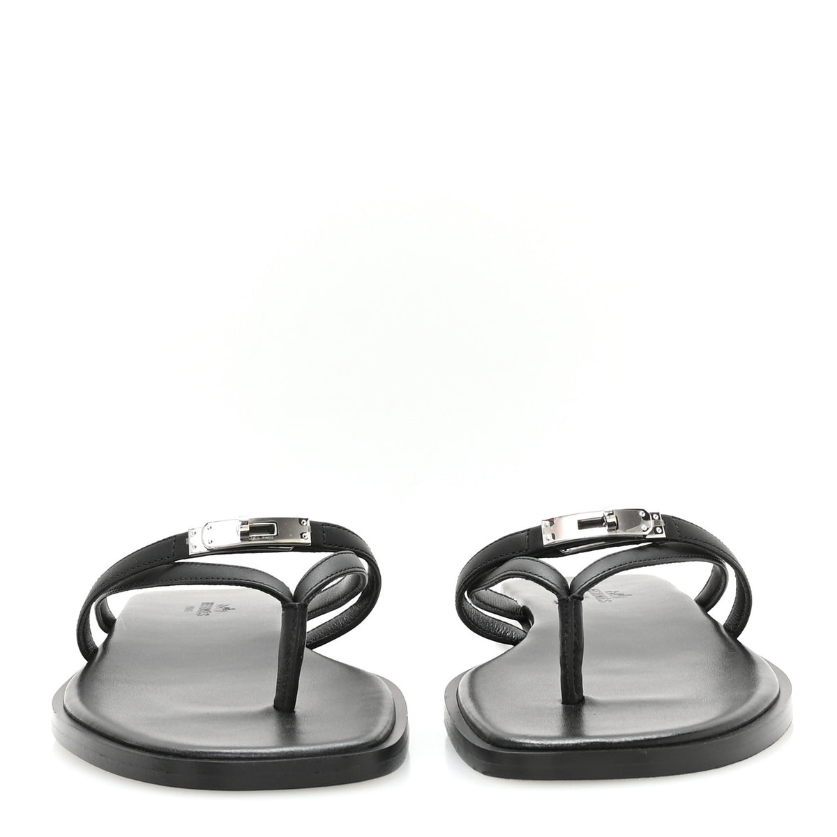 Calfskin Miss Sandals 37.5 Black