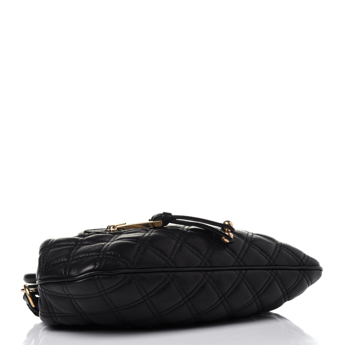 Calfskin Quilted Little Stam Black
