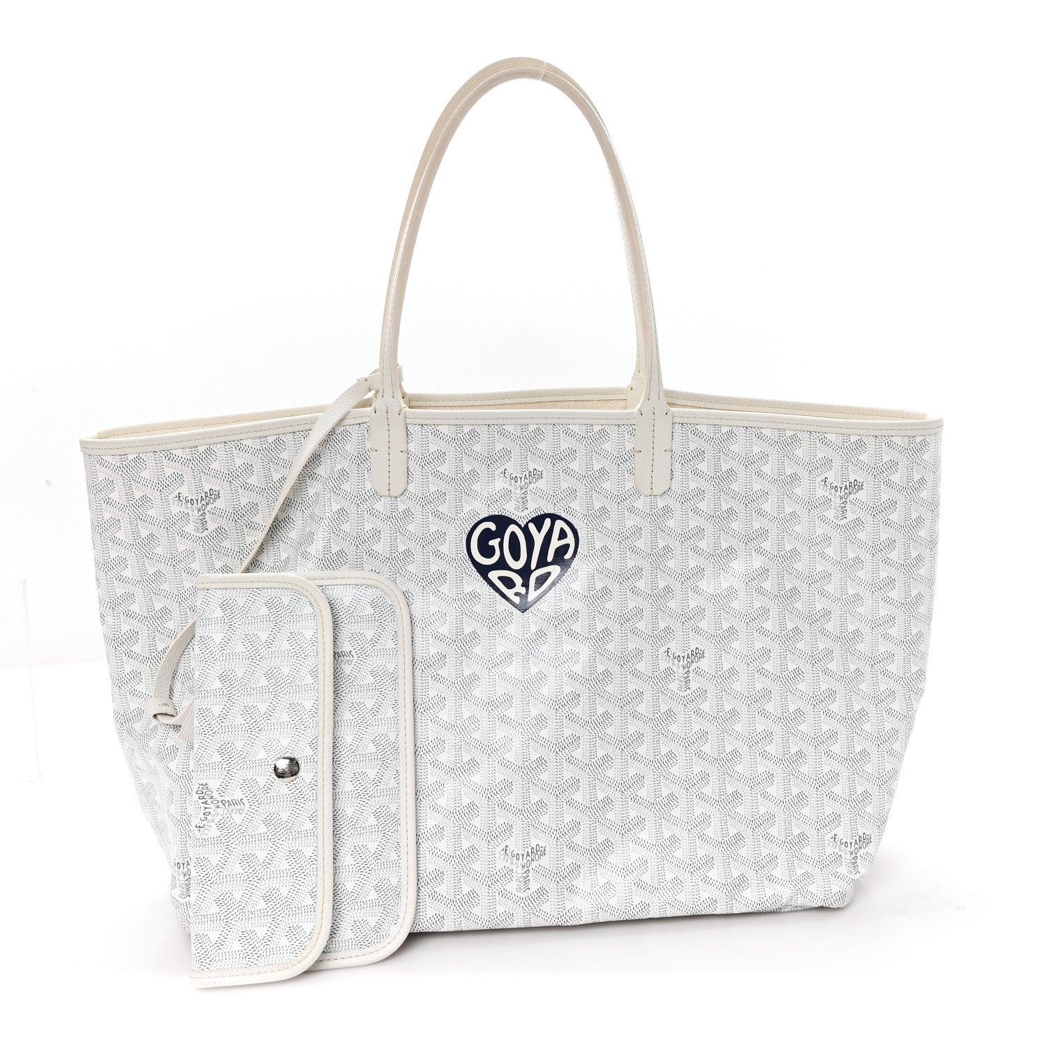 Goyard Goyardine Coeur Saint Louis PM White 3 of 12