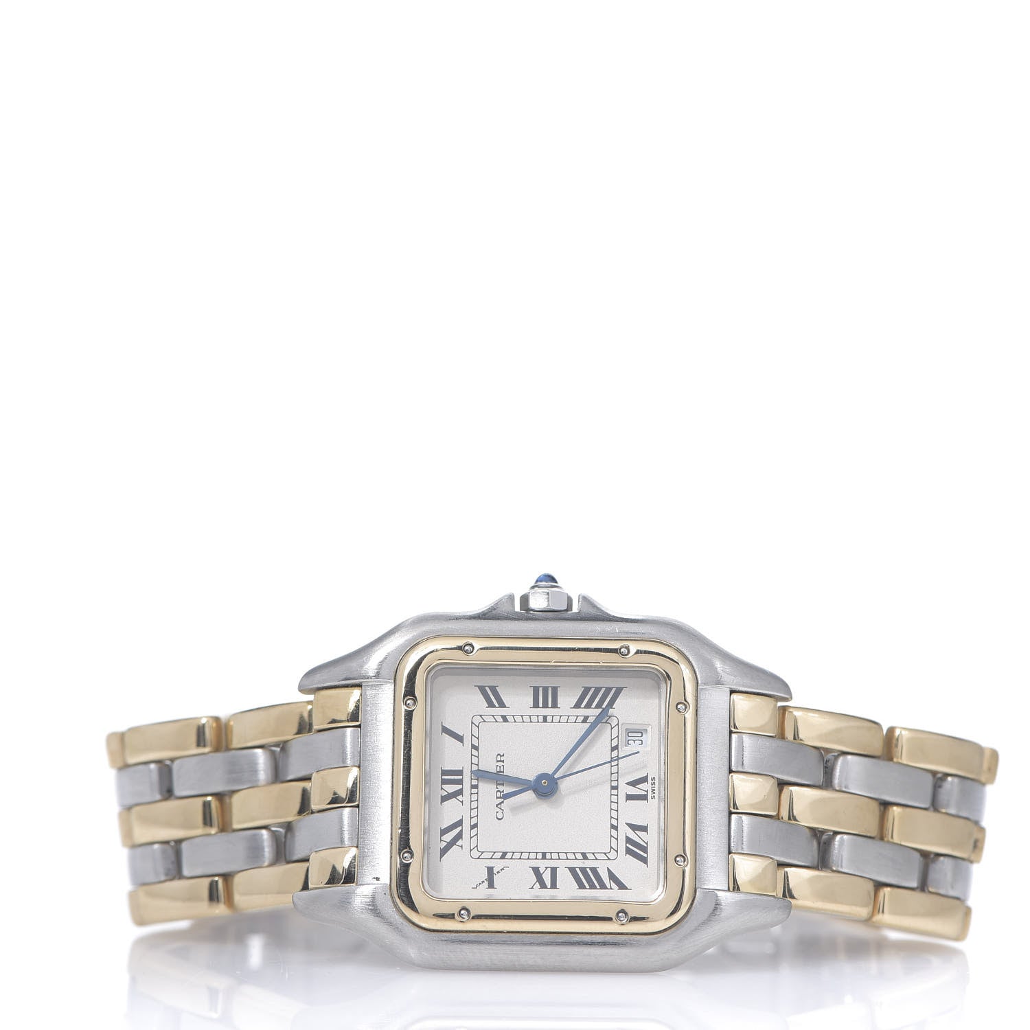 Cartier Stainless Steel 18K Yellow Gold 27mm Panthere Quartz Watch 2 of 5