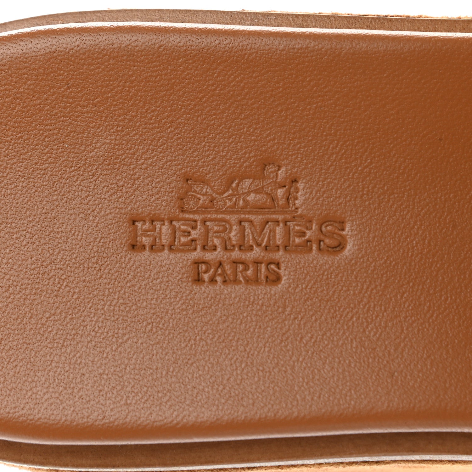 Hermes Calfskin Suede Eze 30 Sandals 39 Naturel 7 of 8