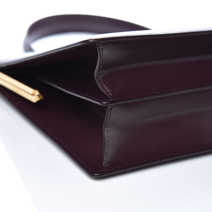 Celine Box Calfskin Medium Clasp Bag Burgundy 7 of 9