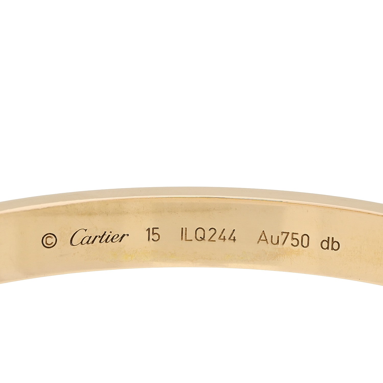 Cartier 18K Yellow Gold LOVE Bracelet 15 4 of 9